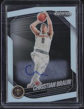 2024 Panini Prizm Black Silver #186 Christian Braun Auto Autograph 