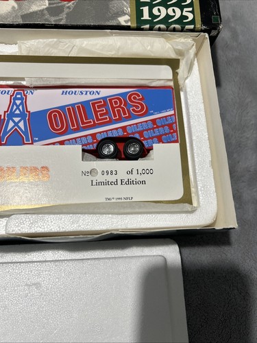 1995 Houston Oilers 1:64 Limited Edition Numbered Truck Collectible! 983/1000 - Picture 2 of 6