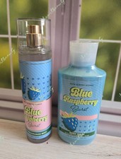 bath and body works blue raspberry burst shower gel and fine fragrance mist