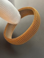 Bracelet De Montre Flexible (Flex) Vintage Plaqué Or - Largeur 16 Mm - Marque Haka - Occasion