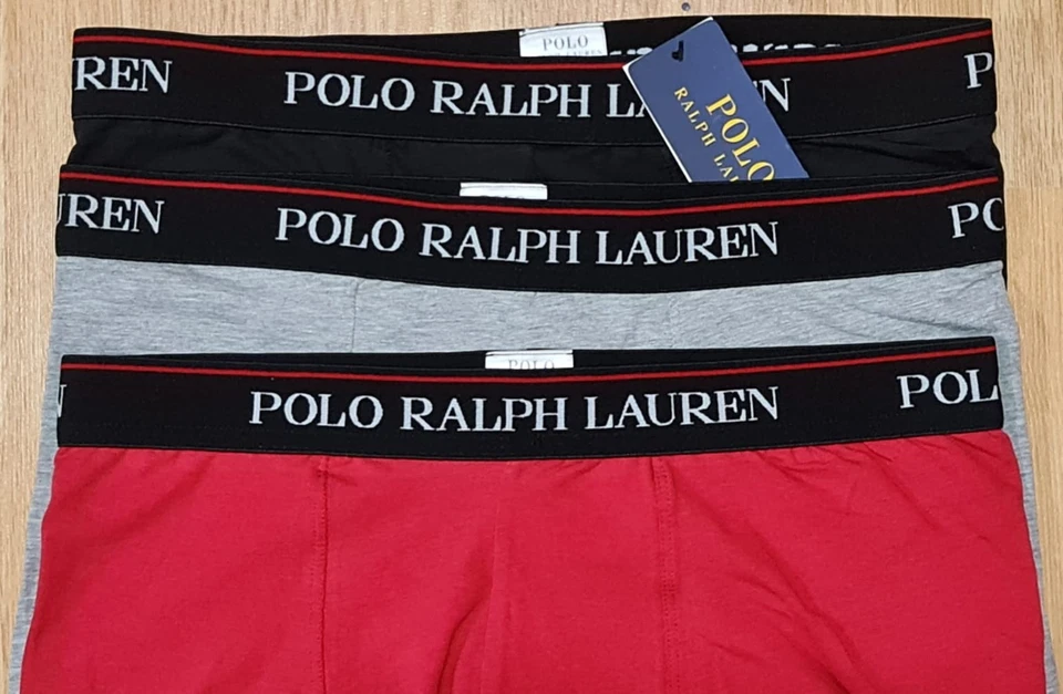 Mens Polo Ralph Lauren Boxer Shorts Underwear Trunk 3 in a Pack - Image 2 of 4