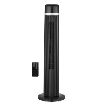 Pelonis PSFT40R5 40 Tall 3-Speed Oscillating Tower Fan with Remote Black New