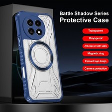 For OnePlus 13R, Shockproof Anti-slip Hybrid Armor Clear Magnetic Case Cover