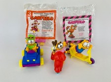 1988 McDonald s Collectible Garfield Happy Meal Toy Set of 4 plus U3