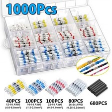 1000PCS Waterproof Solder Stick Seal Sleeve Heat Shrink Butt Wire Connectors