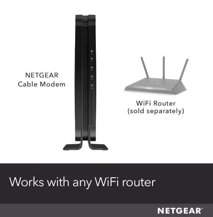 NETGEAR Cable Modem CM500 Compatible w/all Cable Providers Xfinity Spectrum Cox - Image 2 of 4