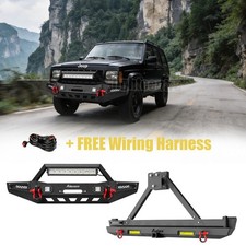 Fits 1984-2001 Jeep Cherokee Xj New Front Or Rear Bumper Wlighttire Carrier Fits 1984-2001 Jeep Cherokee Xj New Front Or Rear Bumper Wlighttire Carrier