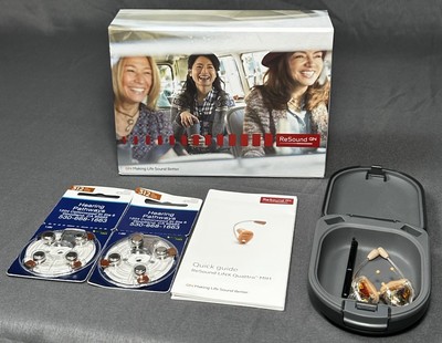 ReSound LT5MIH-W-MP Left & Right Hearing Aids In The Canal W/ Case Linx Quattro