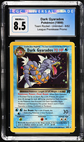 Dark Gyarados (Unlimited) graded CGC 8.5 for sale on eBay
