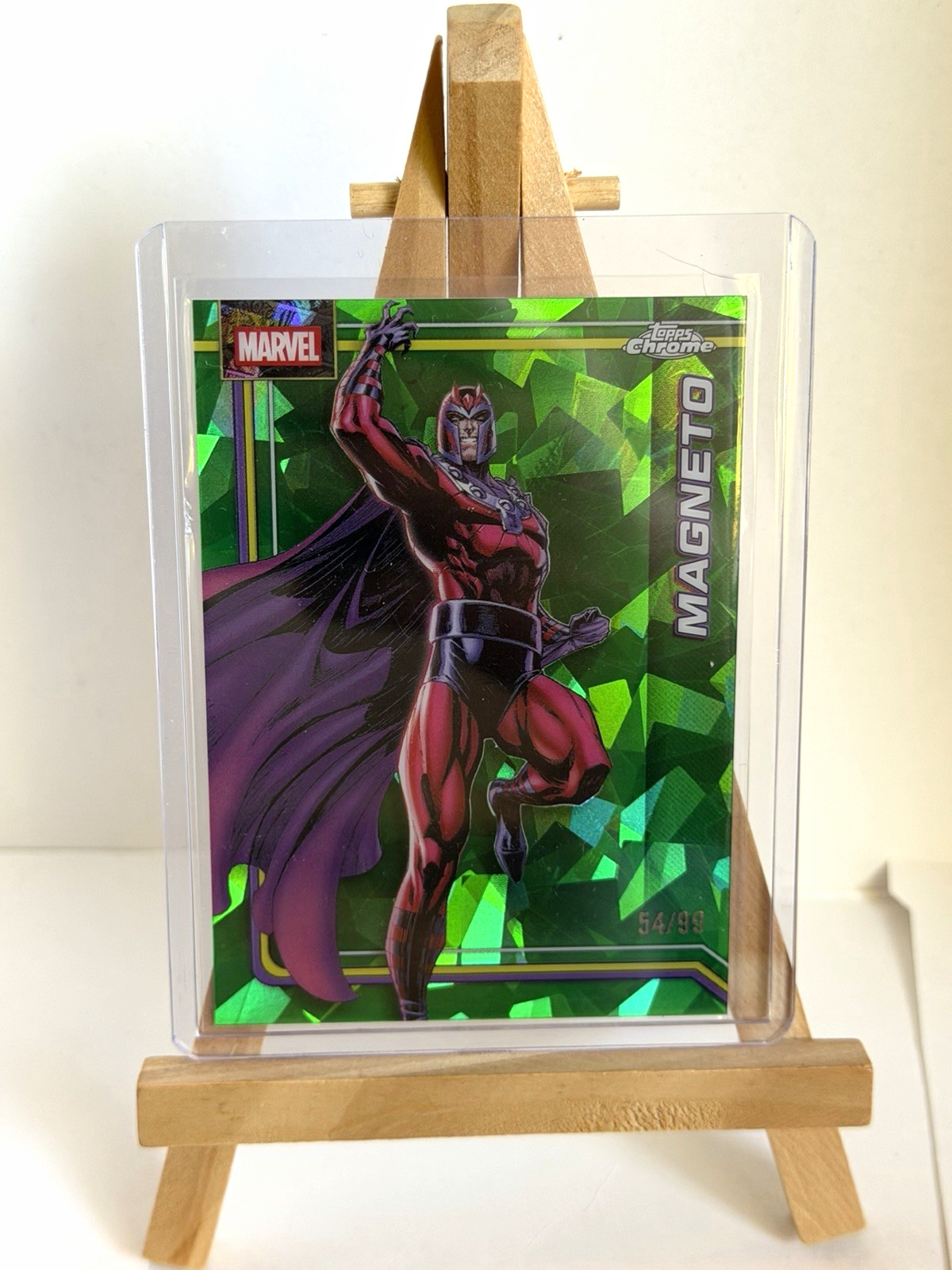 2026 Topps Chrome Marvel Sapphire Magneto #074 Serial Numbered /99