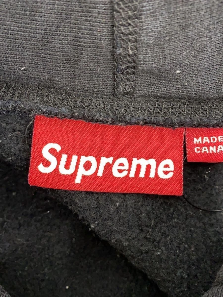 Felpa Supreme con cappuccio XL cotone nero usata