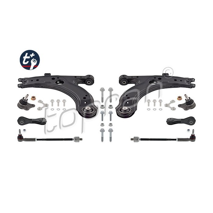 Kit bras de suspension 1J0498KIT03 pour supprimer les vibrations avant sur Golf IV et Leon
