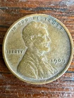 1909-VDB Lincoln Wheat Cent Penny  Fine
