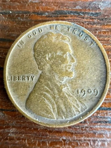 1909-VDB Lincoln Wheat Cent Penny  Fine