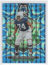 #311 Olumuyiwa Fashanu 2024 Panini Mosaic Reactive Blue RC New York Jets