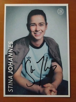 Stina Johannes, Orig.-Autogr., Frauen-Nationalmannschaft,EM 2025  