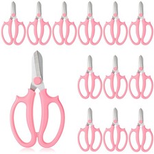 12Pcs Garden Shears Flower Scissors Flower Cutters for Stems Pruning Stainles...