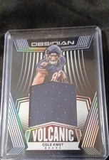 2020 Panini Obsidian - Volcanic Material Cole Kmet #VM-18 /100 (MEM, RC)
