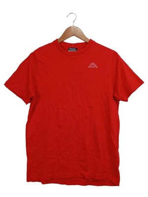 Kappa Herren Sport T-Shirt Rot Gr. 48/M Baumwolle Logo