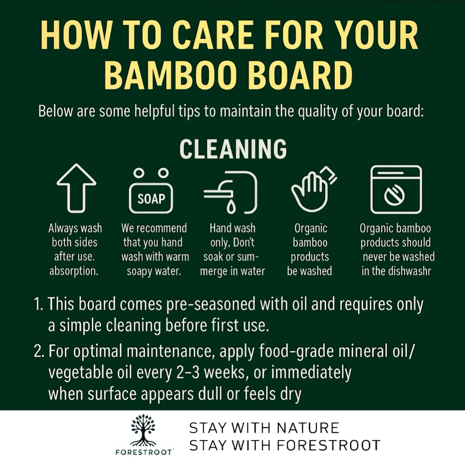 Bamboo Cutting Board Set – 3-Piece Wooden Kitchen Boards for Meal Prep & S