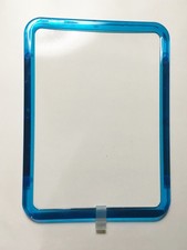 M01609-Blue Cheap Dry Erase Board 10" x 7" Plastic Frame 11" x 8" Magnet Clip
