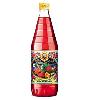 Rooh Afza Getränkebasis Sharbat Sirup 1 x 800ml Geschmack Glücks durch Hamdard