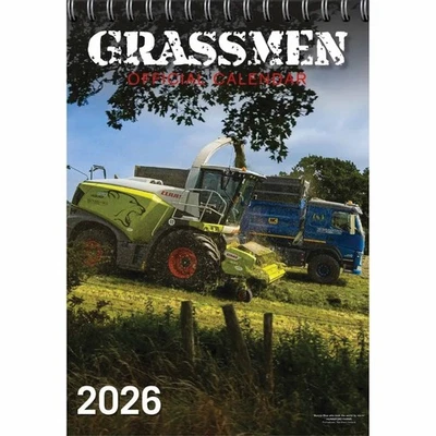 MOOVER LTD Grassmen A3 Calendar 2026 - Regional - Month To View