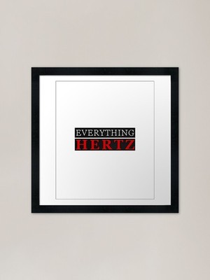Alles Hertz Toningenieur Aud Gerahmtes Wandbild Poster Leinwanddruck Bild