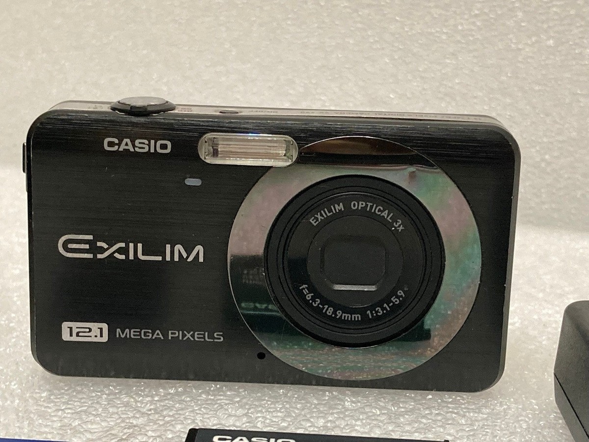 CASIO EXILIM EX-Z90 12.1MP Compact Digital Camera Black W/ Battery