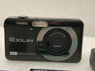 CASIO EXILIM EX-Z90 12.1MP Compact Digital Camera Black W/ Battery