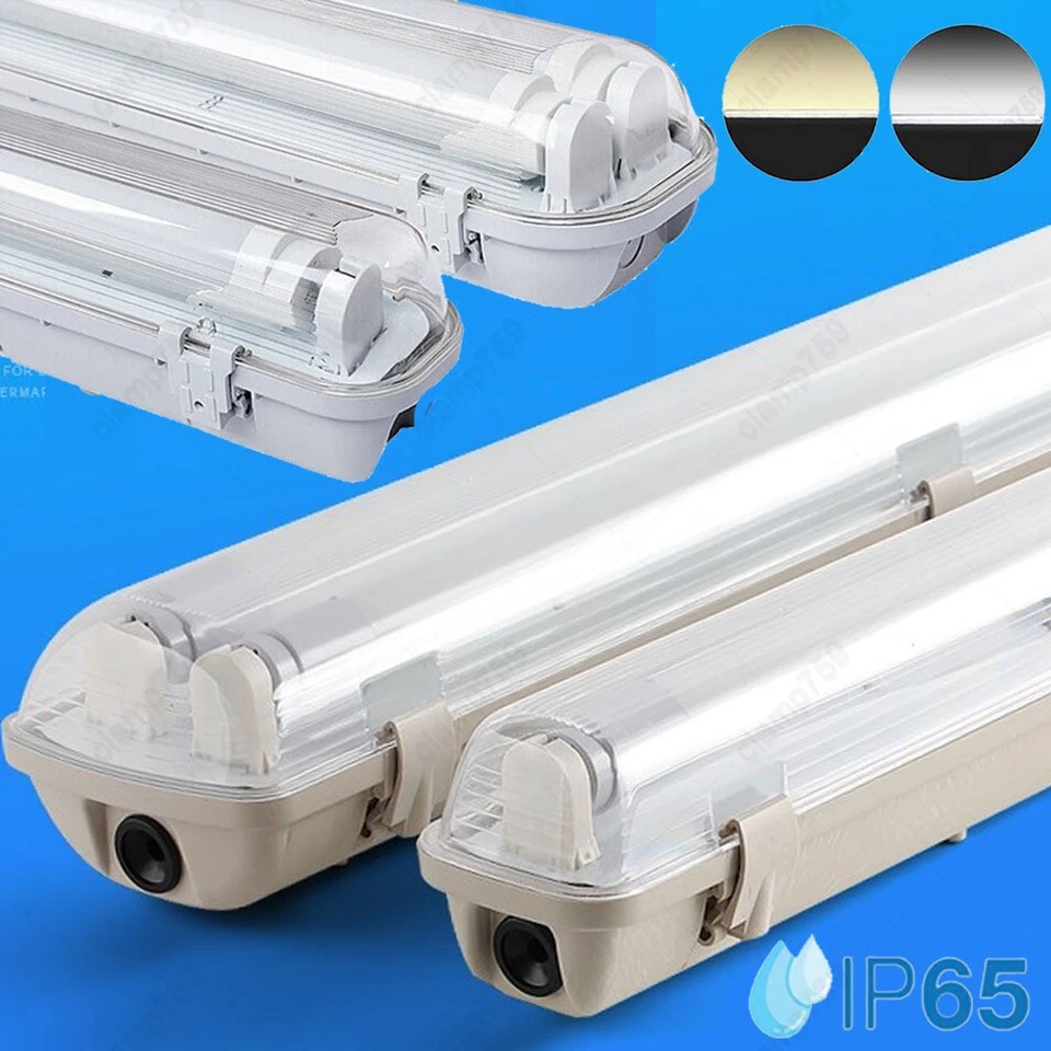 Led Feuchtraumleuchte 60/120/150cm Wannenleuchte Deckenleuchte Feuchtraumlampe - Bild 4 von 4