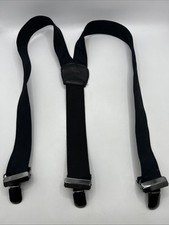 Janie and Jack Black Clip-On Suspenders Youth