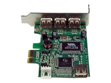 StarTechcom PCI Express Low Profile Card with 4 USB 2.0 Ports to PEXUSB4DP