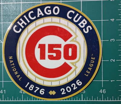 #ad #ad Chicago Cubs 150th Anniversary Decal $2.09