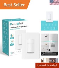 Certified WiFi Motion Sensor Light Switch with Voice Control - White, 1 Pack