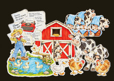 Click Clack Moo Cows that Type Flannel Felt Board Story 17-pcs