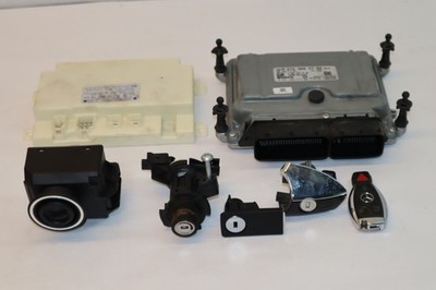 2011 MERCEDES E350 W212 - KEY DOOR TRUNK LOCK CYLINDER ECU SET