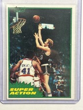 1981-82 Topps Larry Bird Super Action Boston Celtics HOF