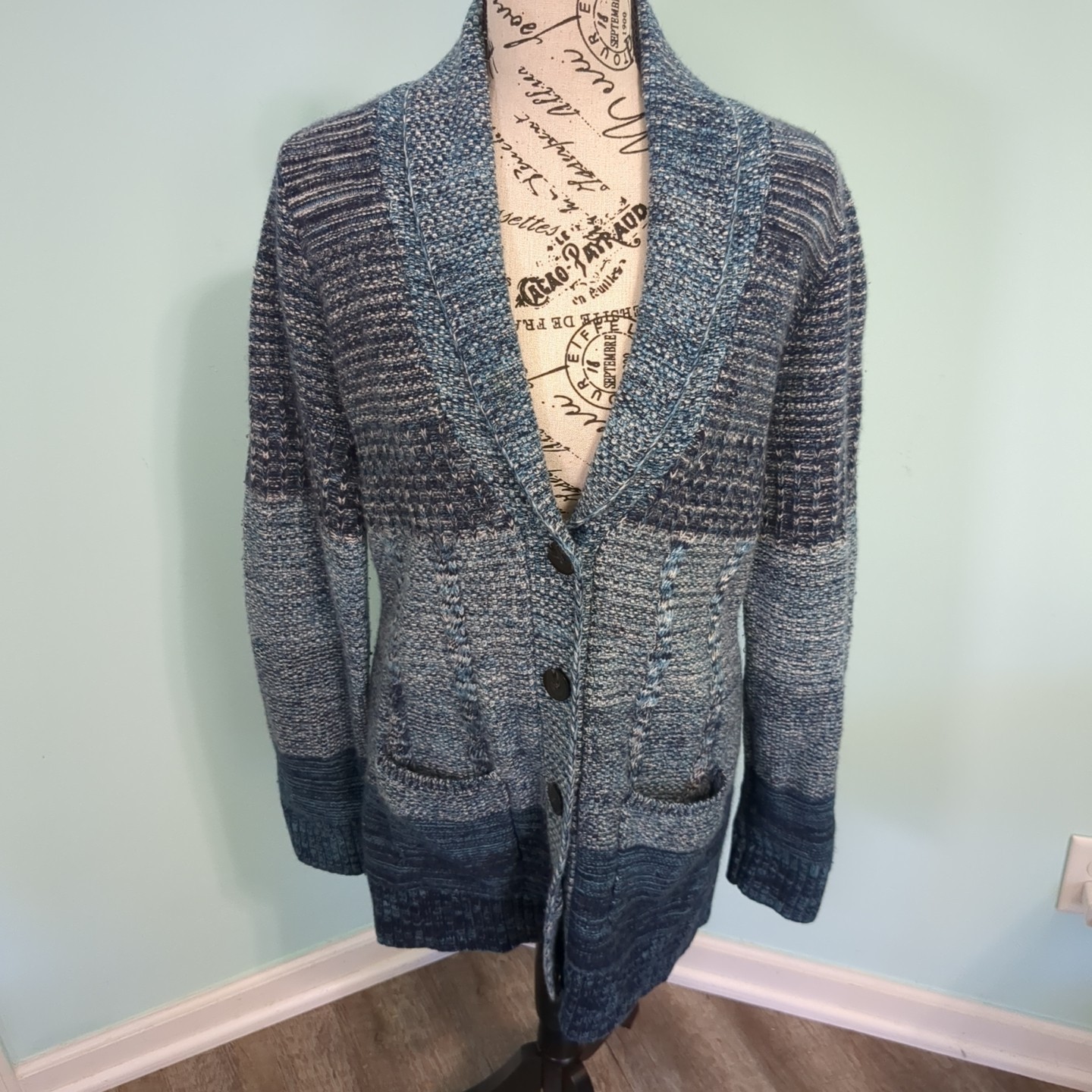 Pendleton Lambs Wool Angora Button Down Cardigan … - image 1