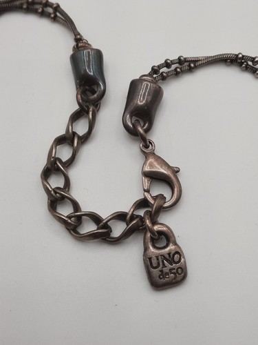 Uno De 50 Love Crazy Necklace Long Double Layer Crystal Drops - Picture 5 of 6