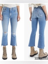 Mother insider crop step fray jeans 27