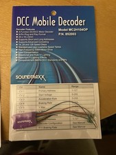Soundtraxx 852003 MC2H104OP 4-Function DCC Mobile Decoder JST to NMRA 8-Pin
