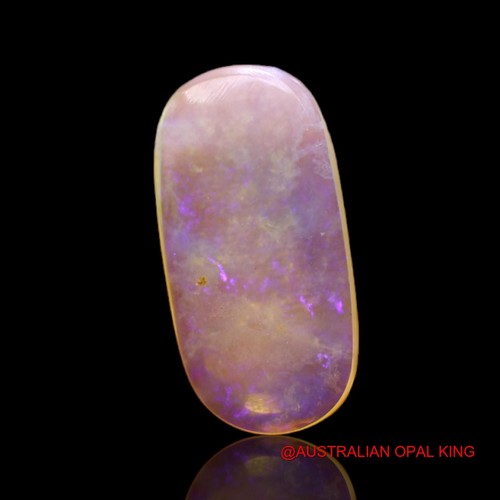 Natural Fire Opal Gemstone 3.00 Cts Oval Wire Wrapped Cabochon 18x9x3 mm - Picture 6 of 11