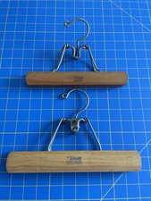 Set Of The Setwell Vintage Wooden Hangers 10inch And 9inch