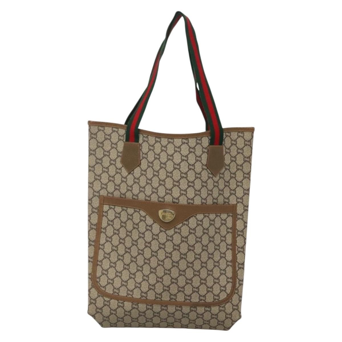 Authentic Gucci Ophidia Beige Canvas Tote Bag-image