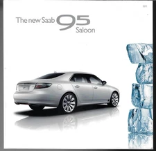 Saab 9-5 Saloon 2010-2011 UK Market Sales Brochure Vector SE & Aero