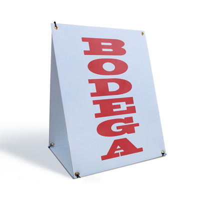Bodega A-Frame Sidewalk Sign Local Market Fresh Groceries Neighborhood Shop