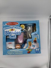Melissa  Doug Blender Smoothie Maker 24-pc Set Pretend Play Food New Sealed