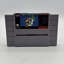 Nintendo Super Mario World SNES Game Cartridge Authentic Tested Working