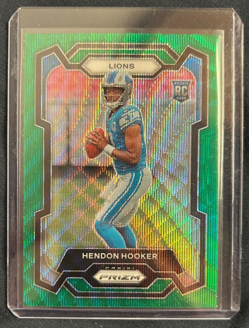 2023 Panini Prizm - Rookies Hendon Hooker #329 Green Wave Prizm (RC)